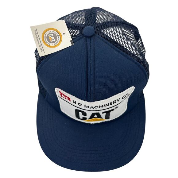 Tonklin NC Machinery Co CAT Caterpillar Foam Dome Trucker Hat Snapback VTG W/Tag - Picture 6 of 8